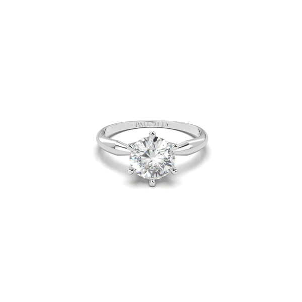 18K White Gold Stacy Engagement Ring