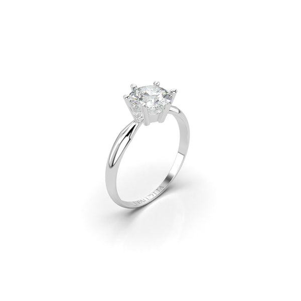 18K White Gold Stacy Engagement Ring