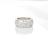 14K White Gold X Design Ring