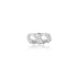 18K White Gold Emilia Swirl Designer Ring