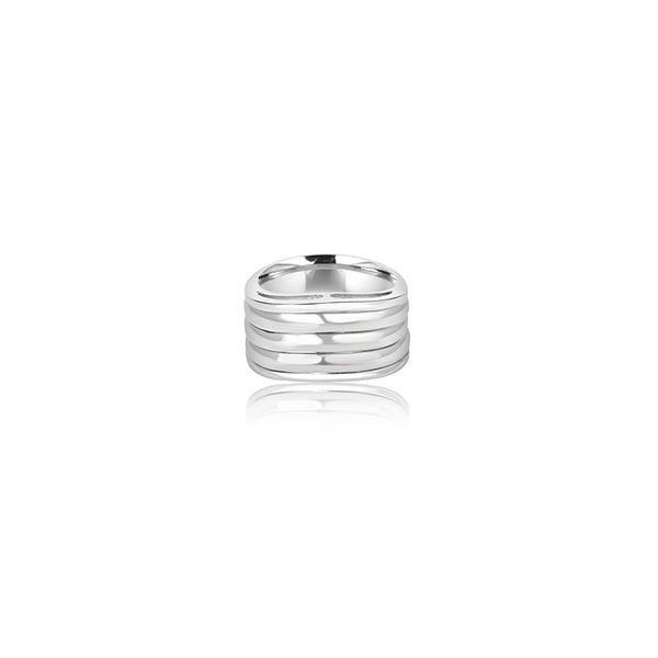 18K White Gold Isabella Swirl Ring