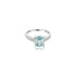 14K White Gold (0.16 Ct. Tw.) Sadie Oval Zircon Diamond Ring