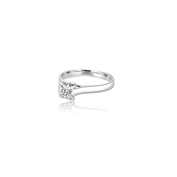 18K White Gold Armina Princess Ring