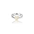 18K White Gold Eleonora Split Pearl Ring