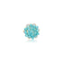 14K Yellow Gold Zoey Blue Coral Ring