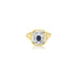 18K Yellow Gold Brooklyn Vintage Blue Sapphire Ring