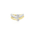 18K T-Tone Anastasia Curved Ring