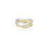 18K T-Tone Tessa Wire Look Abstract Ring