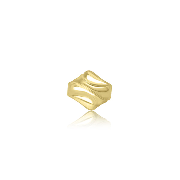 18K Yellow Gold Swirl Ring