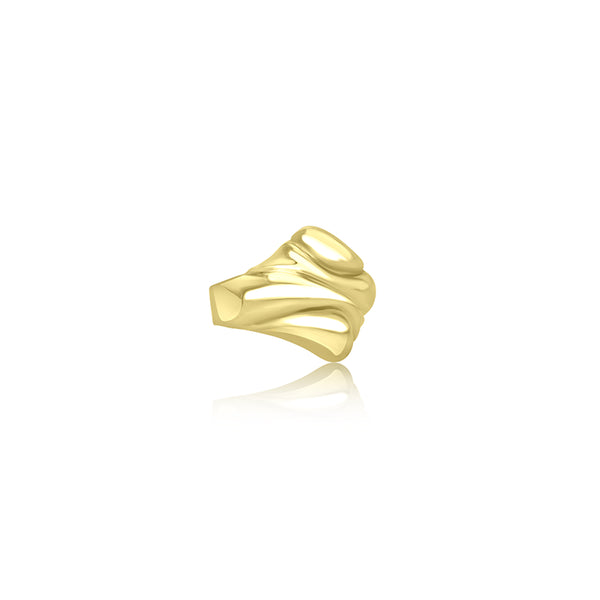 18K Yellow Gold Swirl Ring