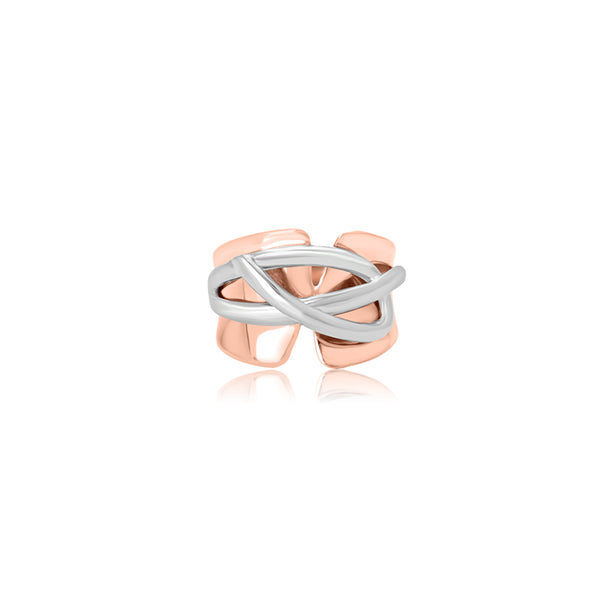 14K Rose Gold Abstract Ring