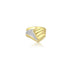 18K Yellow Gold (0.12 Ct. Tw.) Dome Diamond Ring