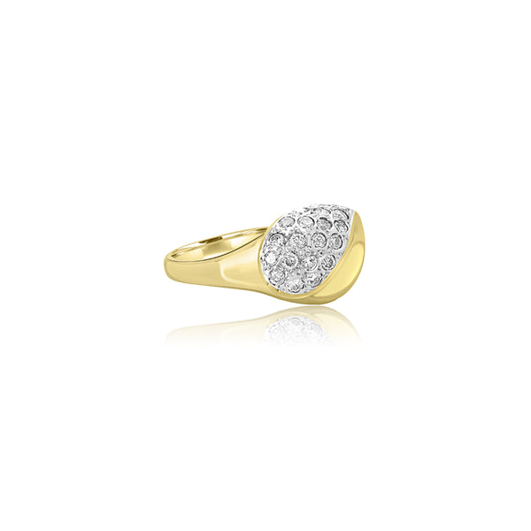 14K Yellow Gold (0.45 Ct. Tw.) Diamond Ring