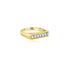 14K Yellow Gold (0.12 Ct. Tw) Diamond Straight Ring