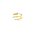 14K Yellow Gold Snake Eye Ring