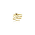 10K Yellow Gold Garnet Snake Ring