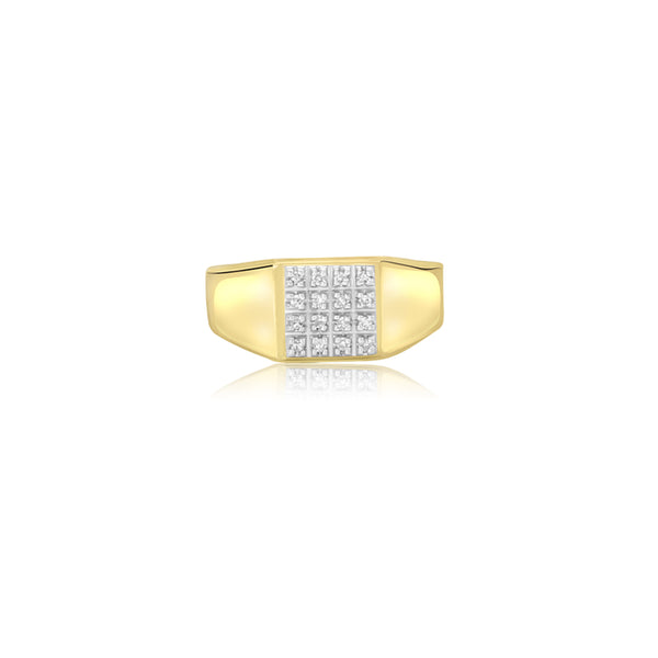 10K T-Tone Men's Diamond Ring