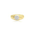 14K T-Tone (0.06 Ct. Tw.) Round Cluster Mens Ring