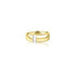 18K Yellow Gold Baguette Cubic Ring