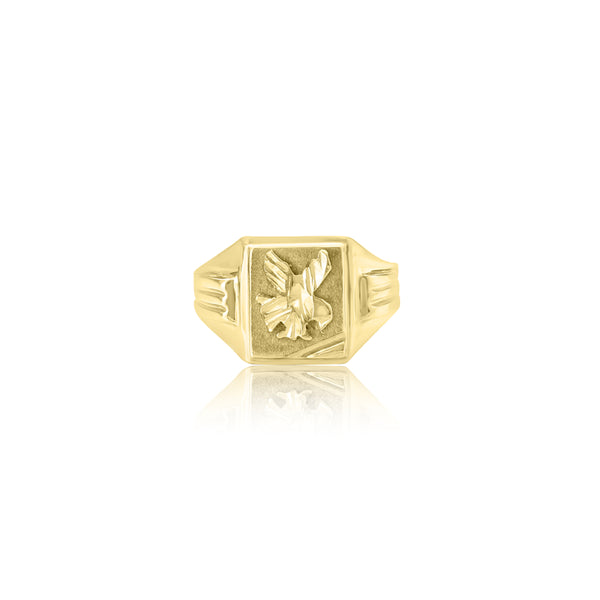 10K Yellow Gold Eagle Ring