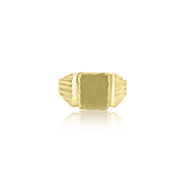10K Yellow Gold Square Signet Ring