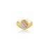 18K Tri-Color Oval Signet Ring