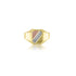 18K Tri-Color Signet Ring