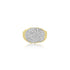 10K Yellow Gold Oval Diamond Ring