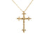 14K Yellow Gold (0.20 Ct. Tw.) Diamond Cross Necklace