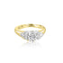 14k T-tone Seven Stone Engagement Ring