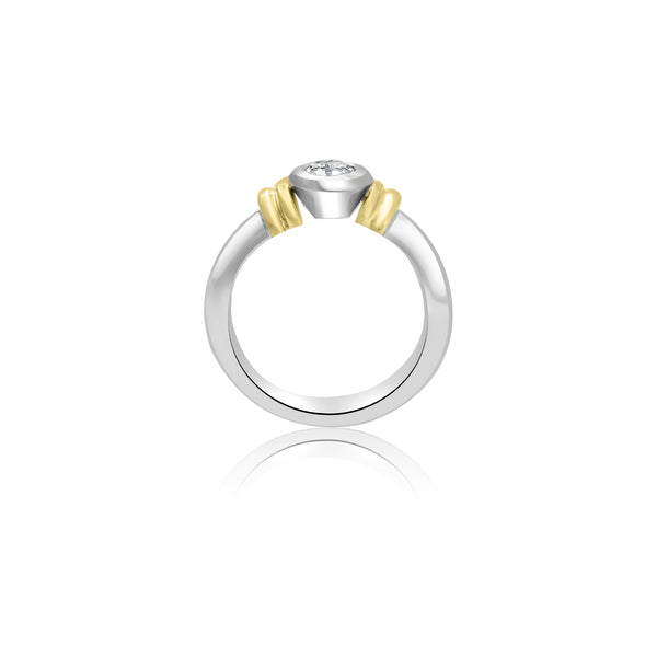 18K T-Tone (0.40 Ct. Tw.) Engagement Ring