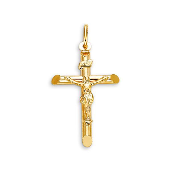 10k Yellow Gold Jesus Cross Pendant