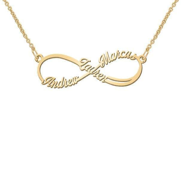 14k Personalized name Infinity Necklace