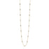 10k Yellow Gold Oval Beaded Necklace