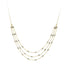 10k Yellow Gold Oval Graduating Necklace