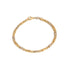 18k T-tone Gold Snail Mancini Italy Bracelet