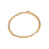 18k T-tone Gold Spiga Mancini Italy Bracelet