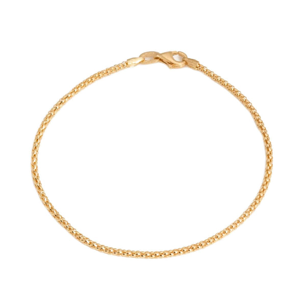 18k Yellow Gold Rolo Style Bracelet
