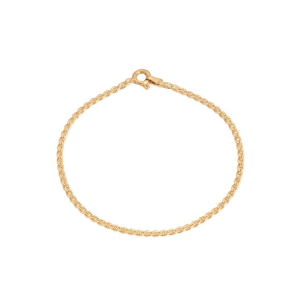 18k Yellow Gold Link Bracelet Italy