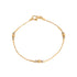 18k Yellow Gold Bead Link Bracelet