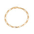 18k Yellow Gold Solid Link Bracelet Italy