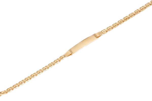 18k Yellow Gold Gucci Id Bracelet Italy