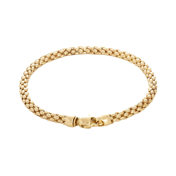 18k Yellow Gold Ladies Rolo Style Bracelet