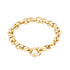 18k Yellow Gold Round Loop Designer Bracelet
