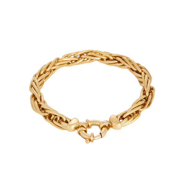 18k Yellow Gold Intertwined Loop Bracelet