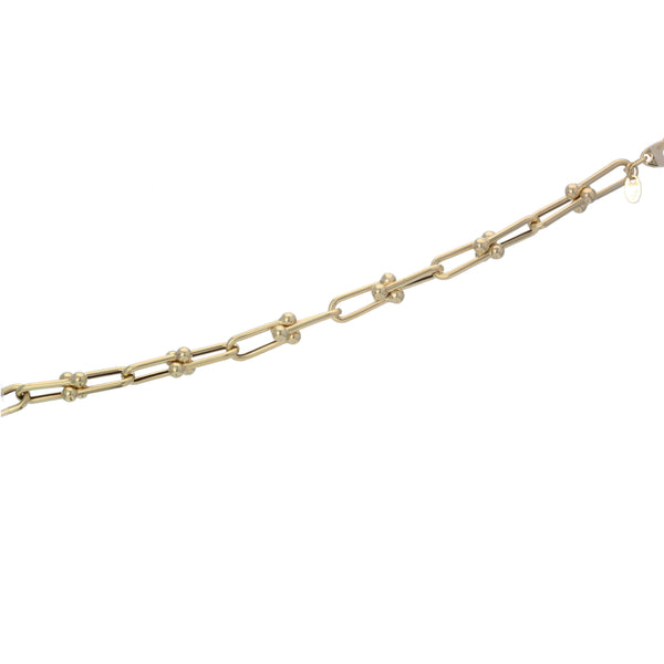 14k Yellow Gold Fancy Link Bracelet