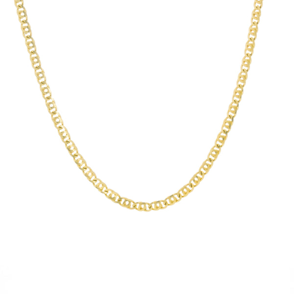 18k Yellow Gold Solid Cuban Link Chain Italy