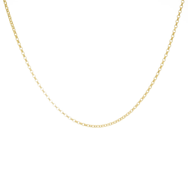18k Yellow Gold Open Cable Link Chain