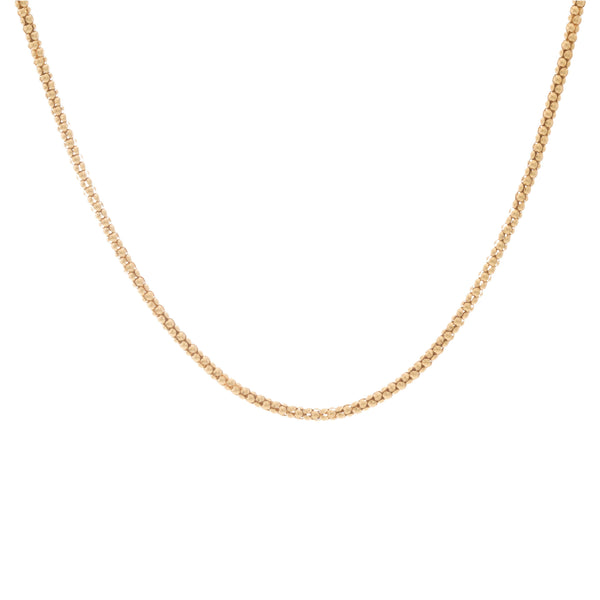 18k Yellow Gold Rolo Style Chain Italy