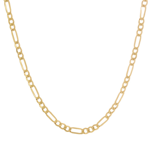 10k Yellow Gold Figaro Link Italy Chain